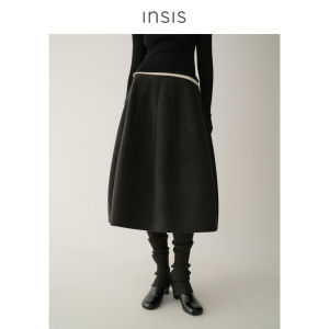 INSIS FEMME | Quilted Decoration Cocoon Midi Skirt