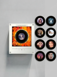 AMU·PIGGY | Rotating Night Light NFC Music Player Acrylic Ornament