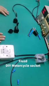 Motorcycle USB Charger DIN Hella Socket QC3.0 Charge Adapter For BMW G310R G310GS R1200GS R1250GS K1200LT/GT F800GT F900R/XR