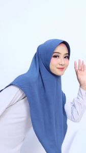 Kerudung Hijab Bergo Pinguin Ped Anthem Crinkle  Premium Size L