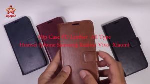 Flip Kulit Asus Zenfone Max Pro & Xiaomi Redmi: Smart Case Dompet Android 3 Slot Card PU Leather