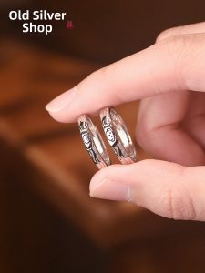 WU YUE JEWELRY | Exclusive Silver 999 Pet-Shaped Couple Rings