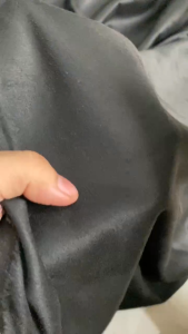 Vải Thun Nỉ Đen Tuyền Khổ 1m55 - Mềm Rũ Mỏng Vừa Giãn 2 Chiều - May Đầm Chân Váy