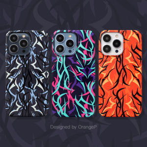 Chen Guanxi Thorn Iphone14promax Trendy Cool Apple 13pro Film Shell 12 Phone Case Bare Metal Feel 11 Hard Trendy Clot All-Inclusive Large Hole Personality Couple 15pro Stylish Hard Case