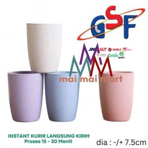 Piring Makan Sekat 3 Jerami Gandum Mangkuk Ramen Alat Makan Serbaguna GSF 164