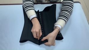 original ig 25 steel Boned Black breathable Latex Waist Trainer Increase bust size Shaper Postpartum recovery Slimming