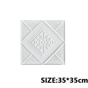 3D Decorative Waterproof and Moisture-Proof Self-Adhesive 35 * 35cm Wall Panel Bedroom Wall Sticker Home Decoration