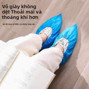 MONLEYTA | Tất giày dùng một lần dày chống thấm nước trong nhà chống trượt dùng nhiều lần cho trẻ em