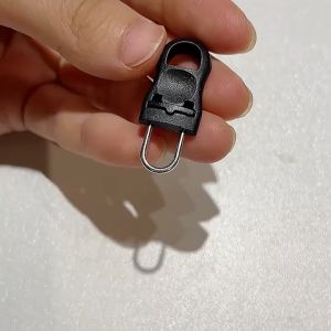 50PCS Kepala Resleting Removable Bahan Karet Untuk Tas Ransel / Pakaian / Sepatu / Boots / Reparasi Tas / Mantel / Pengait Ritsleting Serbaguna