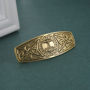 SKYRIM กิ๊ฟติดผมทอง (รูปสลักบนเสามนุษย์ต่างดาว) เหล็กวินสเตนเลสเทจกิ๊ฟติดผมแฟชั่นของผู้หญิง