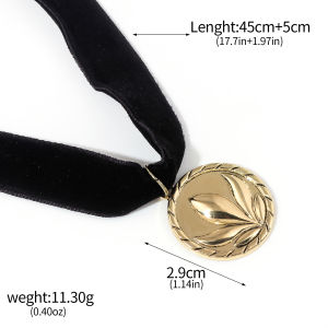 Movie Frozen Princess Anna Necklace Cosplay Arendell Pendant Black Velvet Choker Metal Pendant Jewelry Accessories Gift