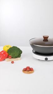 Heavy Duty Nitrided Cast Iron Wok Non Stick No Smoke