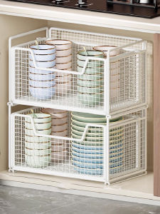 evesigar | Kitchen Drawer Organizer Pulled Out Storage Basket