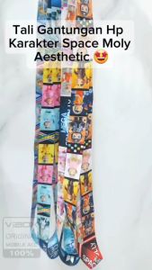 CA~Space Molly Tali Gantungan Karakter - Gantungan HP Tali Motif Lucu - Tali HP Karakter SpaceMolly