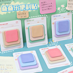 Cute Note Color High-value Ins Wind Note Paper Student Message N Times Sticky Note Pad  Stationery  Kawaii