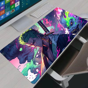 Bandai | O-One PIECE Luffy Extended Gaming Mouse Pad Large Desk Mat Non-Slip Rubber Base Stitched Edge for Lock Edge PC Gamer Laptop