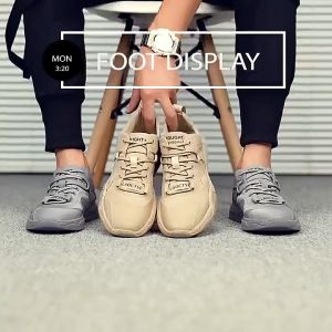 รองเท้าผู้ชายคุณภาพสูง รองเท้าผ้าใบผ้าไหมน้ำแข็งสำหรับผู้ชาย เหมาะสำหรับฤดูร้อน รองเท้ากีฬาผู้ชาย รองเท้า Mens Outdoor Sneakers Water Proof Hiking Shoes Outdoor Sport Shoes Lace Up Fashion Casual Men Sneakers