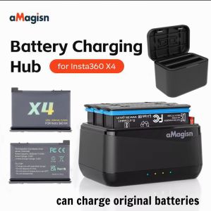 For Insta360 X4 Fast Charger Hub Battery Charger Power Charger Box Hub Accessories