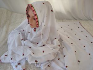 MUKENA TERUSAN/LAJURAN POLINO REMAJA BORDIR SERIBU BUNGA | RUKUH LANGSUNGAN SANTRI | MUKENAH TERUS/LANGSUNG/LAJUR BERTABUR BUNGA