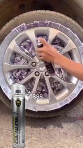 360ml Chrome Spray Paint Metal Silver Spray Metal Rust Remover Stainless Aluminum Alloy Spray