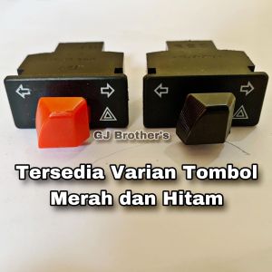 Tombol Saklar Sign Sen Sein Hazard Honda Merah 34mm 34cm Vietnam Grade A PNP Beat Vario Scoopy Spacy Supra Revo