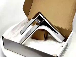 Vòi lavabo YAMATO V012 sang trọng củ đồng mạ crom 5 lớp sáng bóng cao 20cm - Hàng nhập khẩu cao cấp bảo hành 5 năm