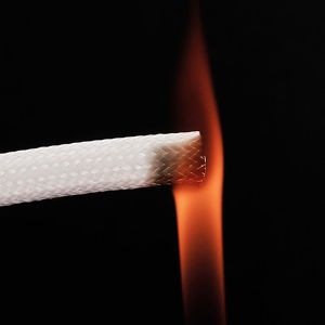 High Temperature Resistant Tube Alkali Free Glass Fiber Ingot Grain Tube Insulation Sleeve Fireproof Fiberglass Tube Flame Retardant Wire Protective Sleeve