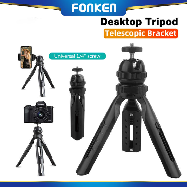 Projector Stablizer FONKEN Telecopic Desk Tripod 360° Gimbal Head Mini Stabilizer Holder ...