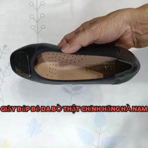 Giày Nữ Búp Bê Đế Bệt 2cm HA NAM Da Bò Thật Thời Trang Cao Cấp GBBN2041