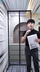 (TD-ดำ) ม่านกันยุง SPB มีหลายไซซ์ให้เลือก ม่านประตู กันยุง กันแมลง ม่าน ตาข่าย เหนียว ทน แถมฟรี เทปกาวตีนตุ๊กแก