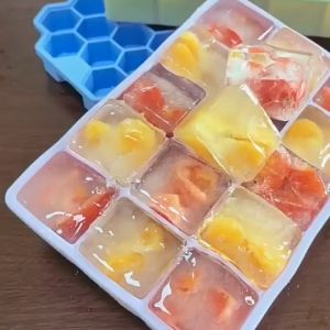 Mumystation 15 Grid Cetakan Es Batu Sillicone Wadah MPASI Es Batu BPA FREE Ice Cube Tray