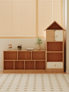 ZHUOHE | Bookshelf with Dust-proof Doors and Toy Organizer for Home Use