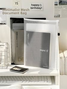 Mesh Reinforced Zippered Carrying Document Bag