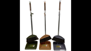 Vertical Broom Lightweight Dustpan Set Soft and Thick Brushes