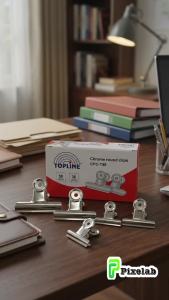 Chrome Round Bulldog Clips 50mm 63mm 75mm Heavy Duty Metal Paper Clamp Stainless Steel Office Clip