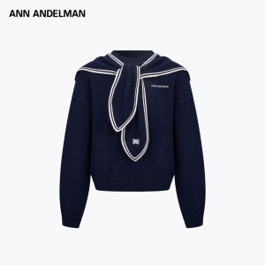 ANN ANDELMAN | Sailor Collar Tied Knitwear