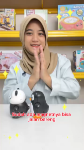 Mainan Anak GLIDING ANIMALS BTC-3075/3076 Mainan Panda Music Penguin Berjalan Lucu Anak Mainan Anak Perempuan - Mainan Anak Laki Laki