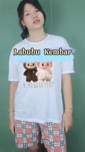 Ks - Setelan Wanita Kotak Labubu Twins