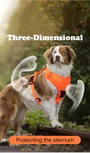 Dog Harness Vest 3D designed Massage Adjustable Durable Comfortable Dog Walking Small to Big Pet 狗狗牵引绳 宠物胸背带