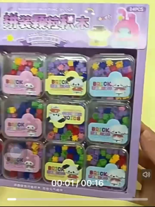 Bricks Mini Building Block Assembled Small Sanrio Particles Toys For Kid Birthday Gift