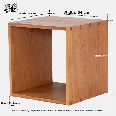 XIQI | Black Walnut Wooden Freely Combinable Bookshelf