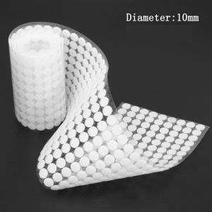 2000/1000 Pairs Self Adhesive Fastener Tape 10/15/20mm Sticky Dots Hook and Loop Fastener Tape Strong Glue Round Tape Sticker