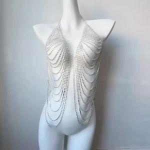 Dây Chuyền Ngực Pha Lê Điều Chỉnh Được Dành Cho Nữ Phụ Kiện Váy Cưới Gợi Cảm Dây Chuyền Ngực Bikini Trang Phục Dự Tiệc Phong Cách Dễ Thương Lãng Mạn