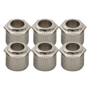 Musiclily Ultra Solid Brass 6mm to 10mm Vintage To Modern Sized Hex Guitar Tuner Conversion Bushings Tuning Pegs Adapter Ferrules (Set of 6)