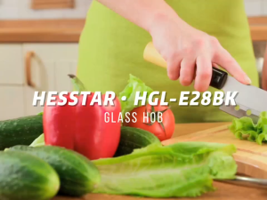 HESSTAR 2 BURNER GAS HOB HGL-E28BK (CUT OUT : 65-73CM X 35-41CM) WARRANTY MALAYSIA