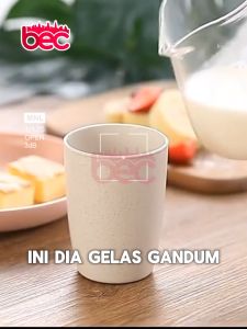 [BEC] Gelas Wheat Straw Kopi Mug Cangkir | Gelas Gandum Kokoh | BPA Free