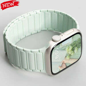 Silicone Strap for Apple Watch 46mm 42mm 49mm 45mm 41mm 44mm 40mm Magnetic Band for IWatch Ultra 3/2 Series 11 10 9 8 7 6 SE 5