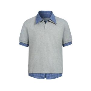 Áo Thun Nam Tay Ngắn Kẻ Caro Phong Cách Mỹ Cổ Polo Mùa Hè Thường Ngày Dáng Rộng Thoải Mái Chất Liệu Polyester