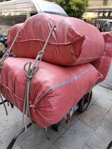 หนาขึ้น กระเป๋าผ้า สีเขียว กระเป๋าใส่ของเคลื่อนย้ายได้ เสื้อผ้า ผ้าฝ้าย กระเป๋าห่อผ้าห่ม กระเป๋าหนังงู โลจิสติกส์ กระเป๋าสีแดง