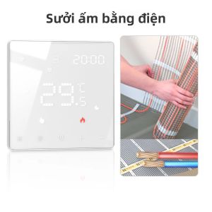Bộ Điều Khiển Nhiệt Độ Thông Minh MOES Tuya ZigBee/WiFi Cho Nồi Hơi Nước Hệ Thống Sưởi Điện Tương Thích Với Alexa Google Home